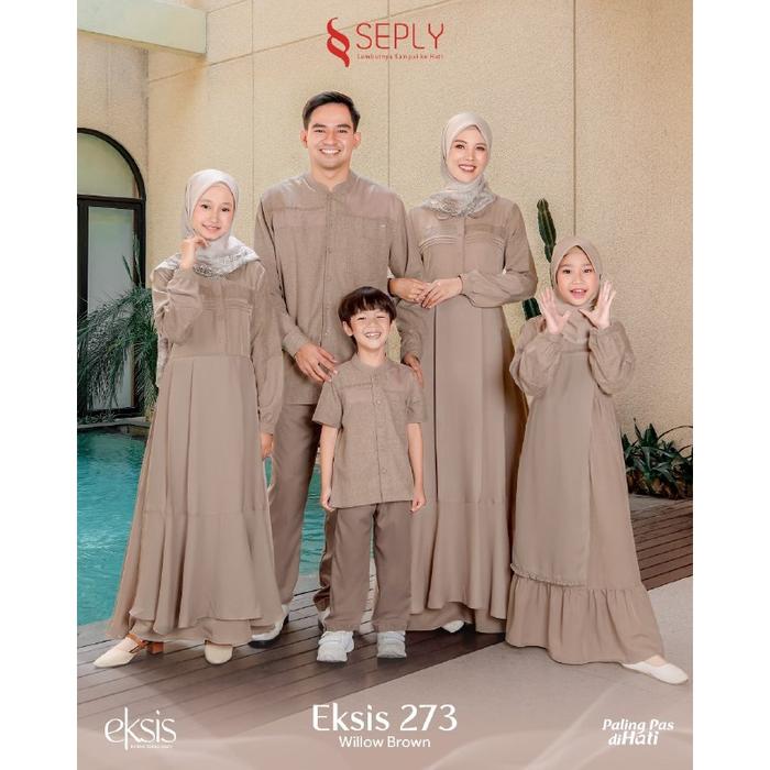 SARIMBIT TERBARU SEPLY EKSIS 273 WILLOW BROWN/GAMIS/KOKO/BAJU LEBARAN/COD/FREE ONGKIR MURAH