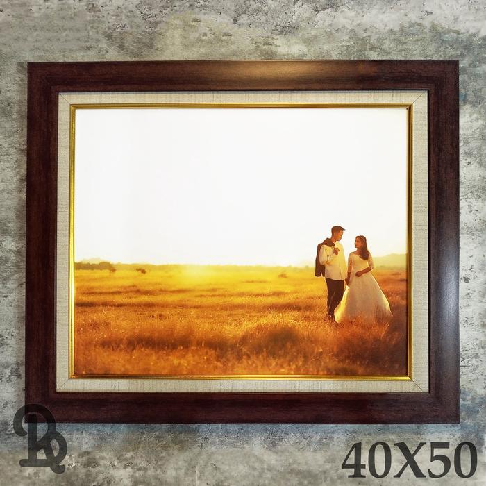 TERLARIS PAKET cetak foto + bingkai double frame (40x50cm) READY