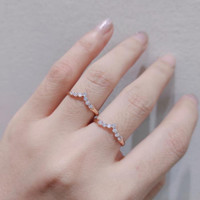 Cincin Aurel Kecil Cantik Unik Emas Asli