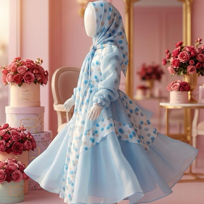 PRIMADONA SET SYARI ANAK MAUMA KIDS TERMURAH Muslim Gamis Baju Dress Lebaran Tanggung Setelan Khimar