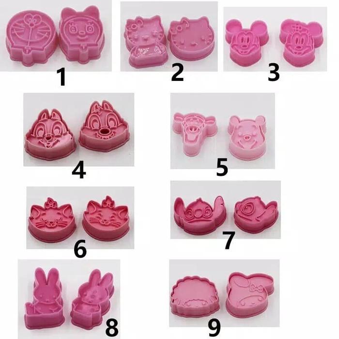 Cetakan Roti Kue Kering Biscuit Cutter Cookies Cookie Bento Karakter
