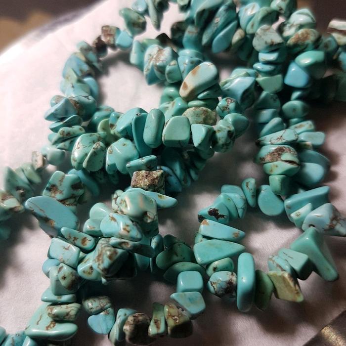 Batu pirus persia natural model tasbih antik