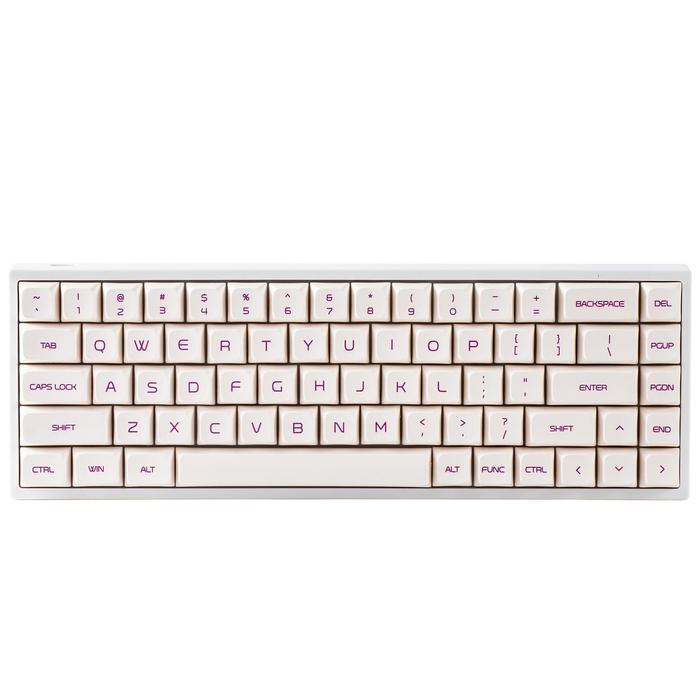 YUNZII KC68 Lavender Hot Swappable Mechanical 68-Key Gaming Keyboard,