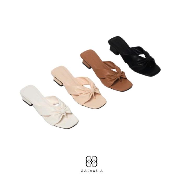 GALASSIA LIBRA - Sandal Heels Wanita 4cm - Heels Wanita - Block Heels 4cm - Daily Heels Wanita - San