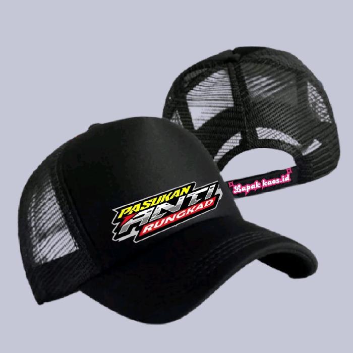 TOPI SPEK KULI PASUKAN ANTI RUNGKAD - Topi trucker jaring Pria Wanita Dewasa