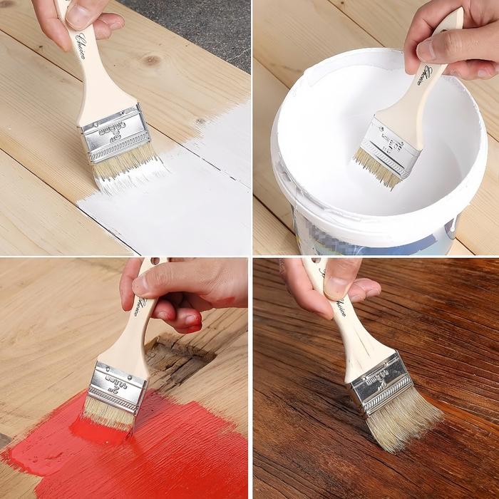 Kuas Cat 1inch 2inch 3inch 4inch 5inch /Kuas Cat Gagang Kayu /Paint Brush Gagang Kayu Serbaguna Besi