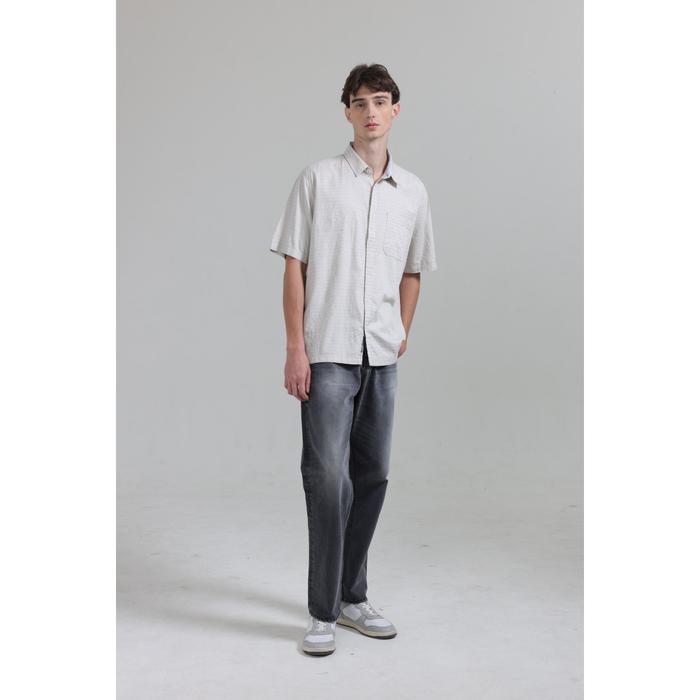 Emba Denim - Stano Kemeja Pria Relaxed Fit Baju Katun Kain Kancing Basic
