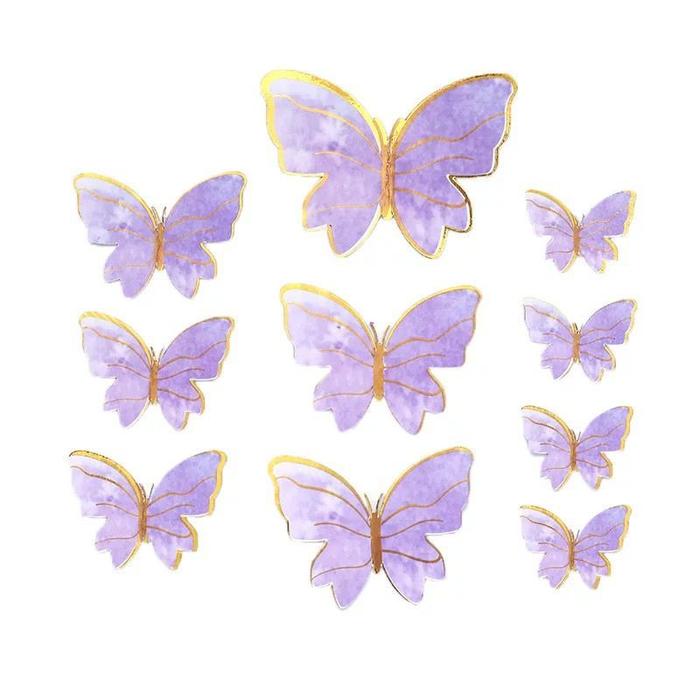 { OMG } PAJANGAN BUKET CAKE TOPPER BUTTERFLY DEKORASI KUE ULANG TAHUN STIKER KUPU-KUPU/ HIASAN KUE U
