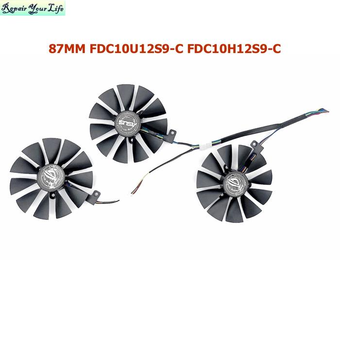 87mm FDC10H12S9-C RTX2060 Graphics Video Card Fan ​for ASUS ROG STRIX
