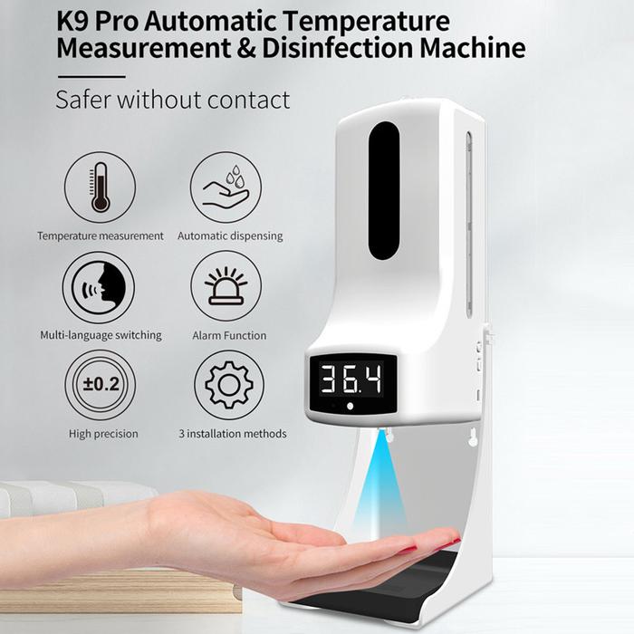 K9pro Thermometer Multi-language Automatic Soap Dispenser Thermometer