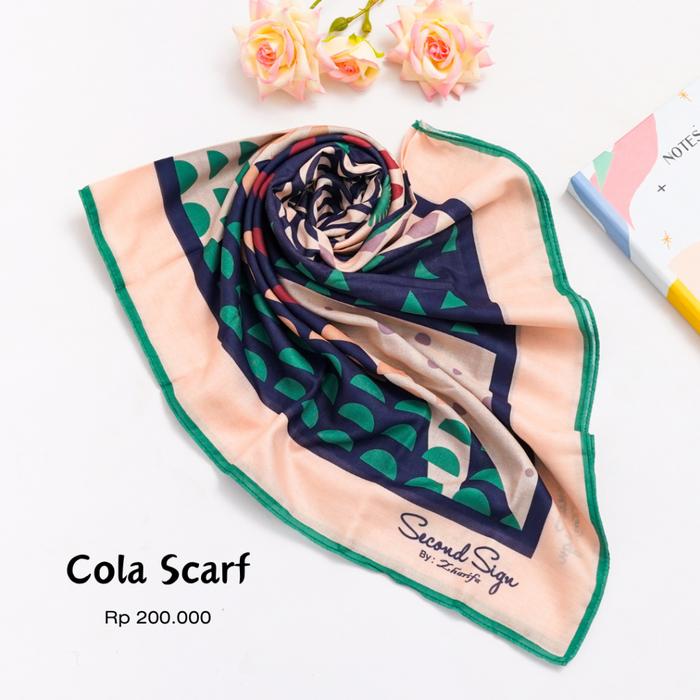 Second Sign Jilbab Segi Empat Motif Hijab Voal Ap