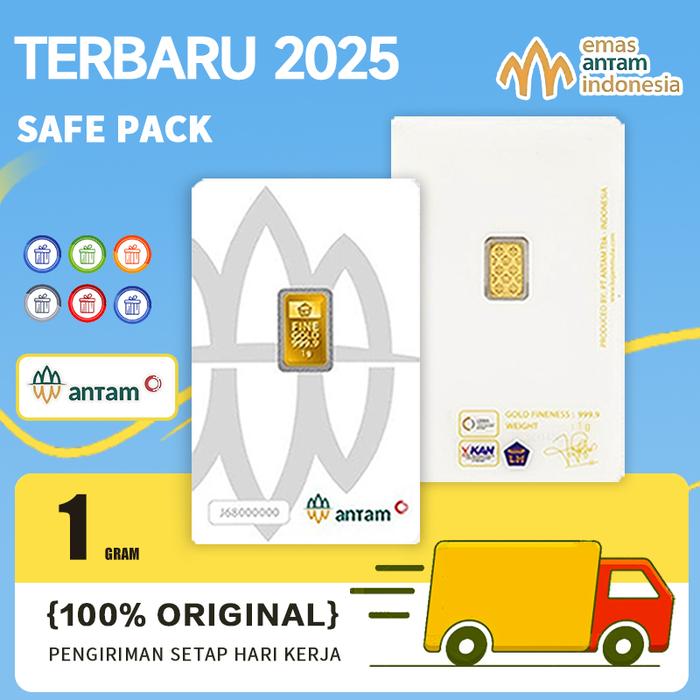 Emas Batangan ANTAM Logam Mulia LM 24K Gold Bar Gold Fine Gold 1 Gram
