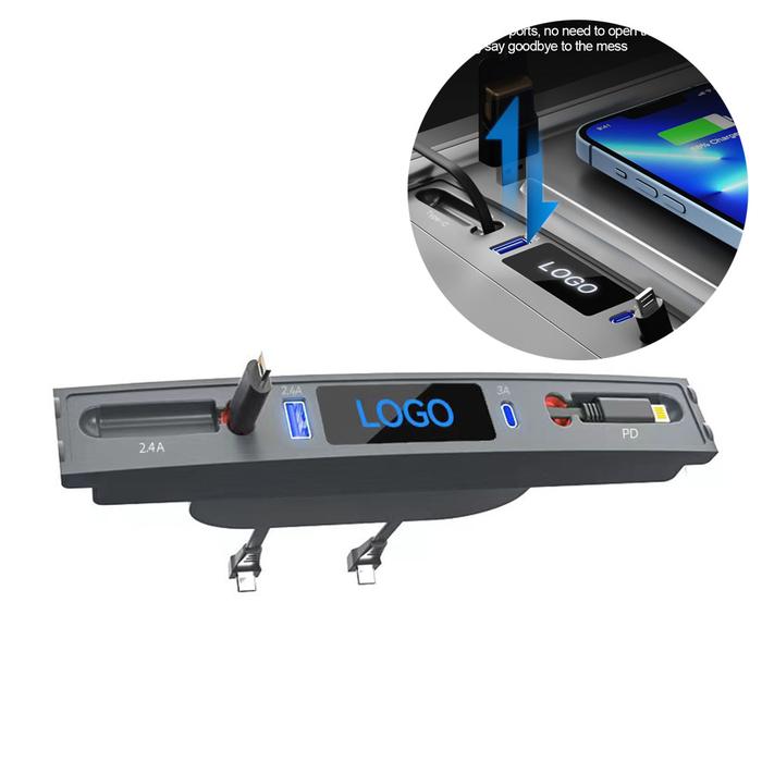 Electric Vehicle Docking Station 27W PD Type C Hub Quick Charger USB
