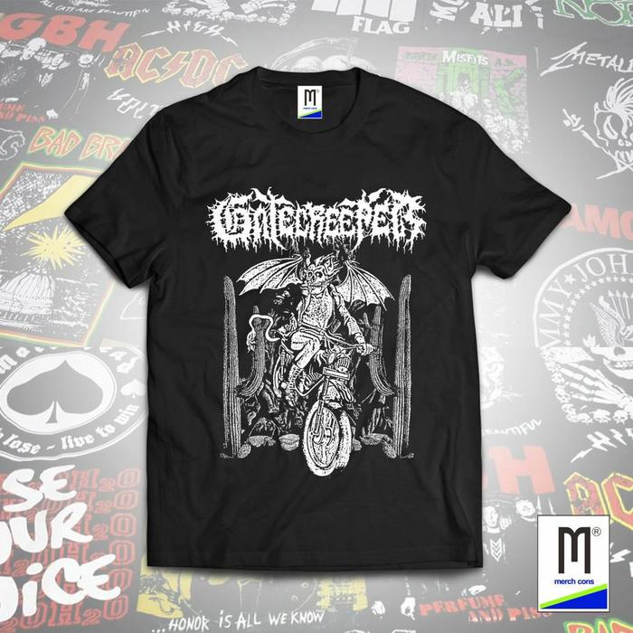 KAOS BAND GATECREEPER TAG MERCHCONS SIZE LUAR COTTON COMBED 24S | 168