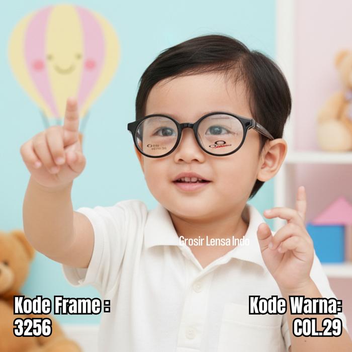 FRAME KACAMATA ANAK ORIGINAL ORLANDO 3256 SIZE 43