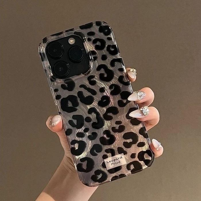YX116 New clarity Leopard Feather case Hardcase casing hp compatible for Oppo A98 A1 F1S F5 F7 F11 R