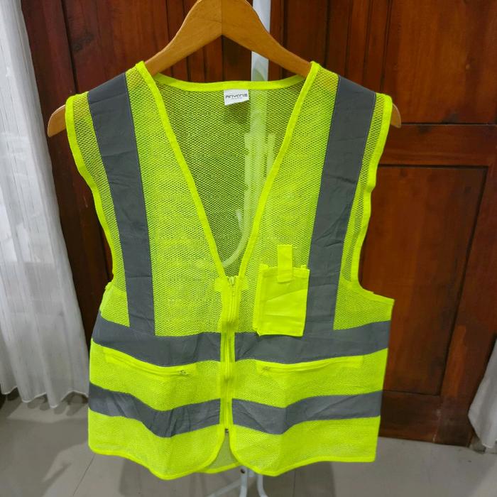 vest rompi kerja proyek hi reflektif second import seperti baru