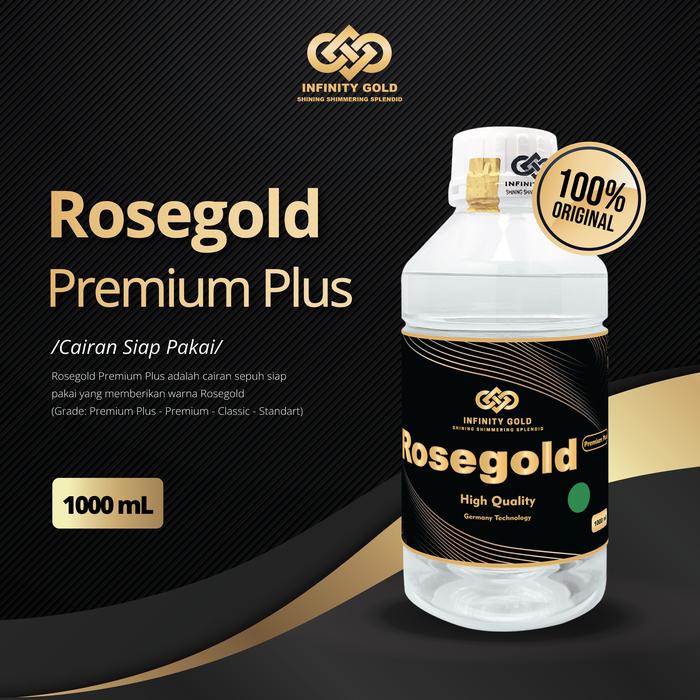 Cairan Sepuh Emas Plating Rosegold (Premium Plus) - 1000 ml (1 L)