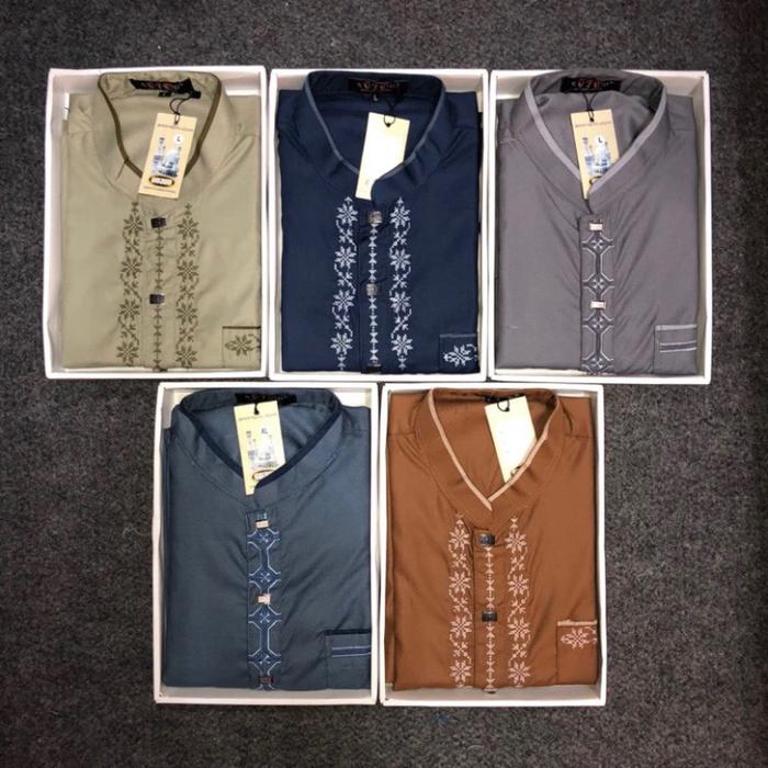 Koko baju takwa pria lengan pendek premium merk sujud by Nabila Collection