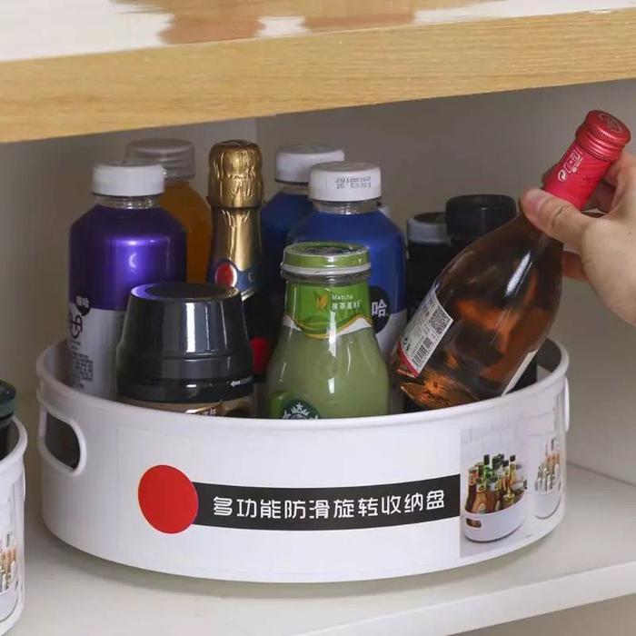 Rak Bumbu Dapur Putar 360° / Rak Penyimpan / Rak Kosmetik Multifungsi