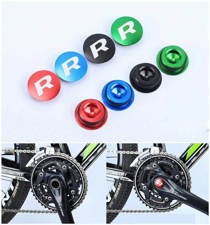 Risk Baut Penutup Crank HT2 Hollowtech 2 Tutup arm Crank Sepeda Sebelah kanan - Hitam