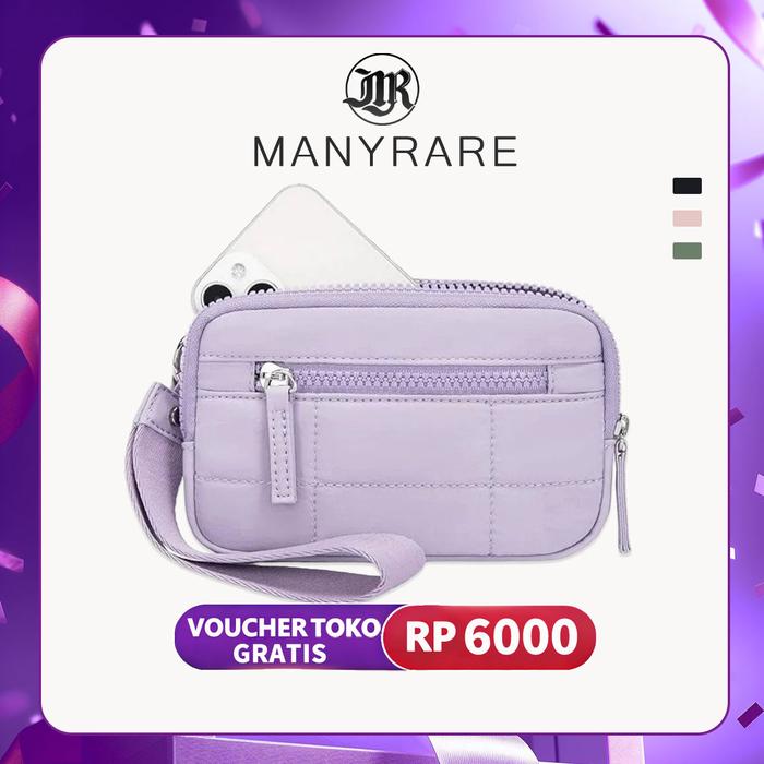 [PUFFER PUMA BAG] TaS selempang unisex, ringan & tahan air,Dua Kompartemen resleting untuk ponsel, K