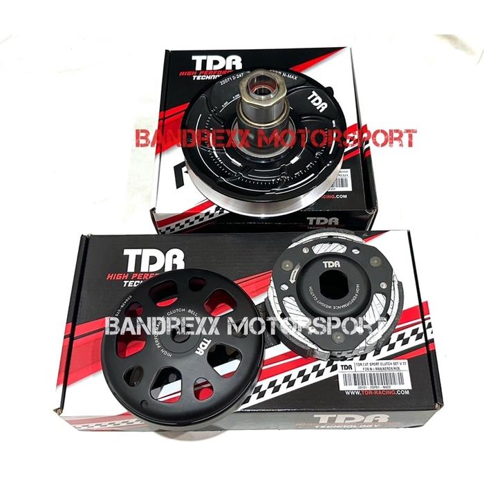 CVT Upgrade Kit TDR Pulley-Kampas Ganda+Mangkok TDR+Secondary Sliding Sheave TDR For Nmax-Aerox 155-