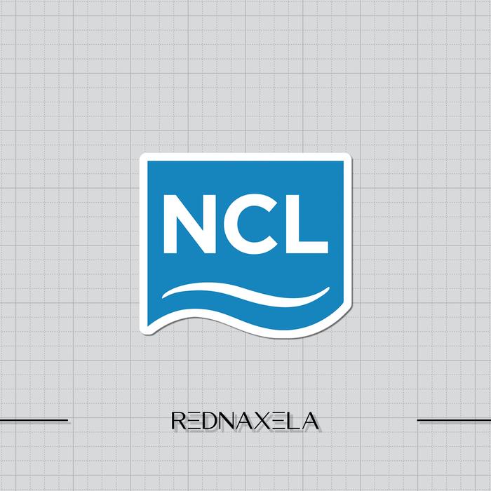 Stiker Vinyl Norwegian Cruise Line Logo #3 Stiker Koper Outdoor Travel Sticker