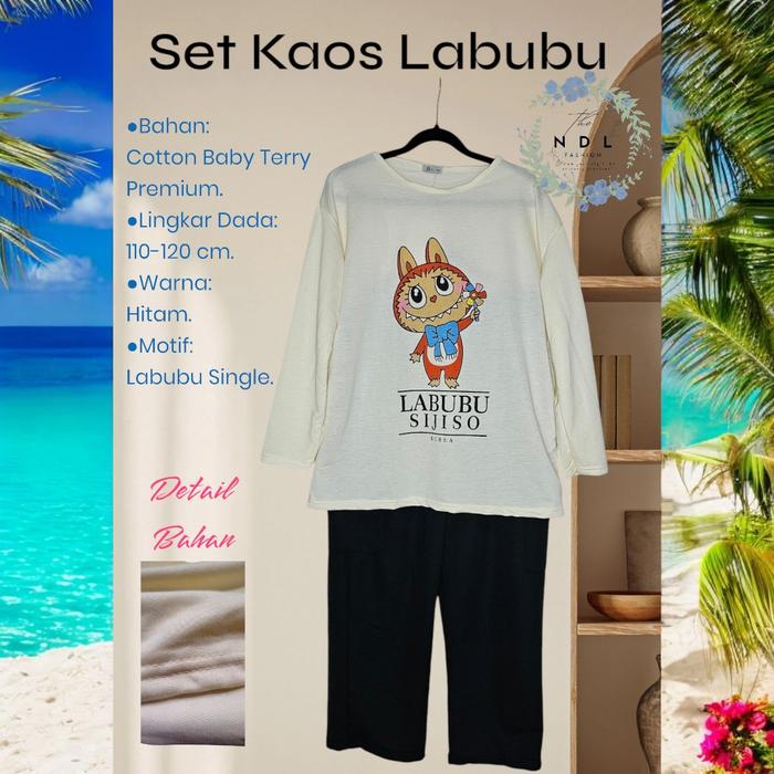Set Kaos Labubu Knit Import by Sijiso