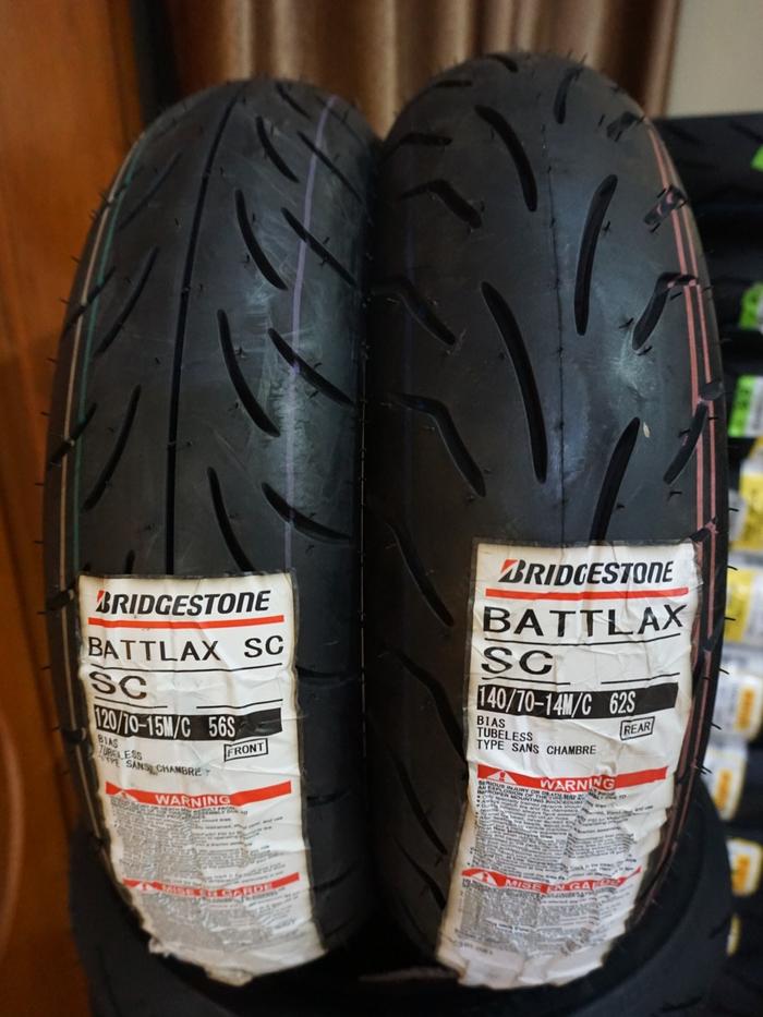 Ban Bridgestone Battlax SC (Sepasang) Ring 14-13 /Ring 15-14