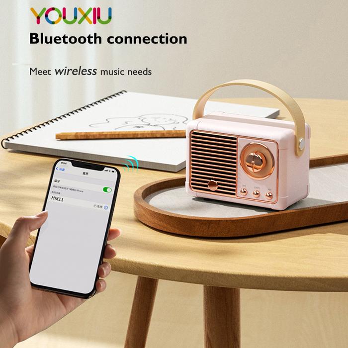Retro Bluetooth Speaker Wireless USB Charging Subwoofer Stereo