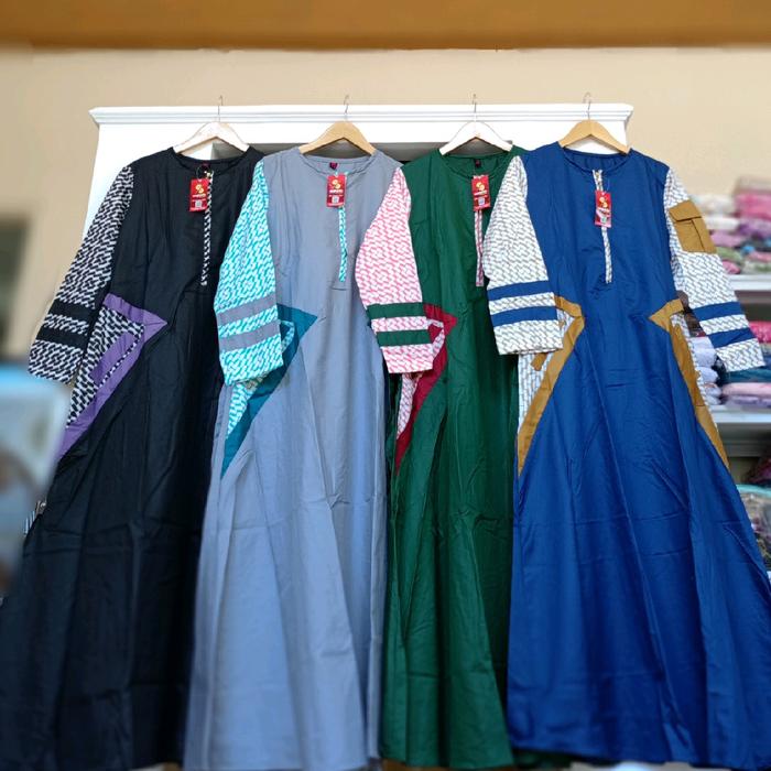 Gamis Dewasa Katun Toyobo Replika tuneeca by Crystal ZANJ 252 Muslim