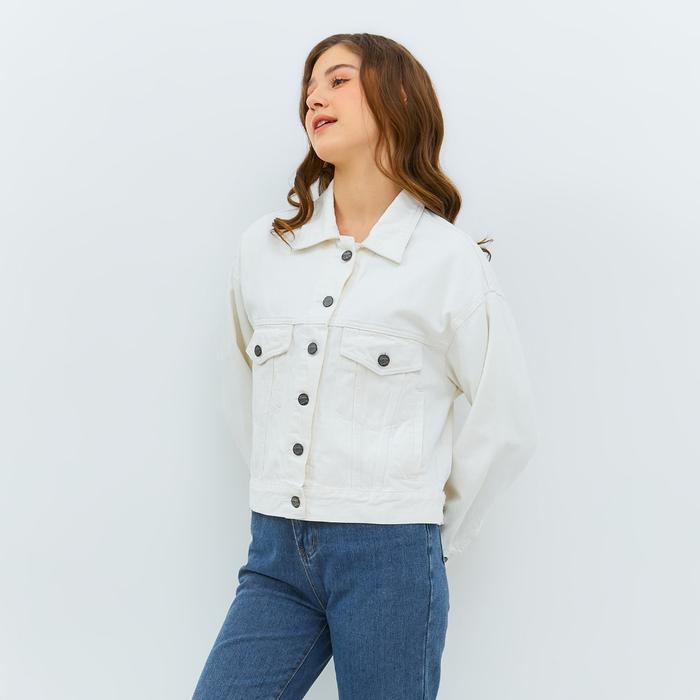 Ready- Emba Ladies - Cleosa Jaket Jeans Wanita Warna White