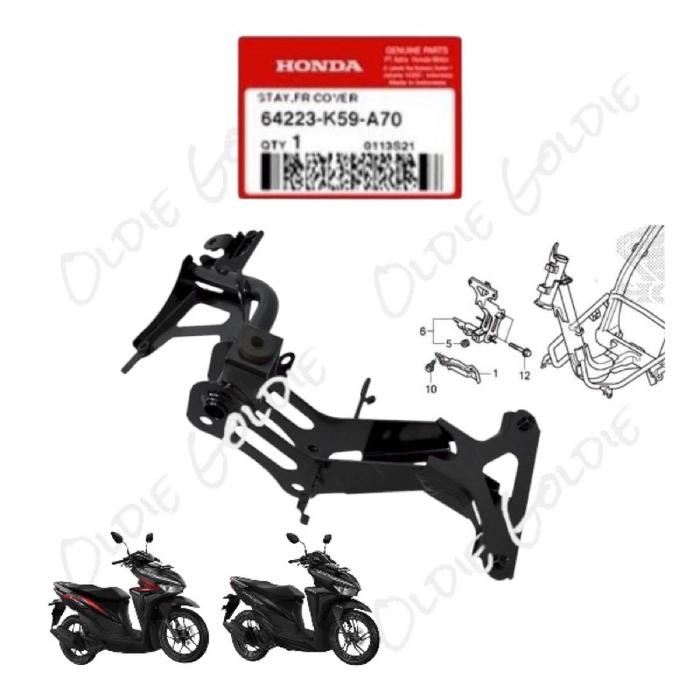 64223-K59-A70 Besi Dudukan Panel Tameng Dasi New Vario 125 150 Led 2018 AHM