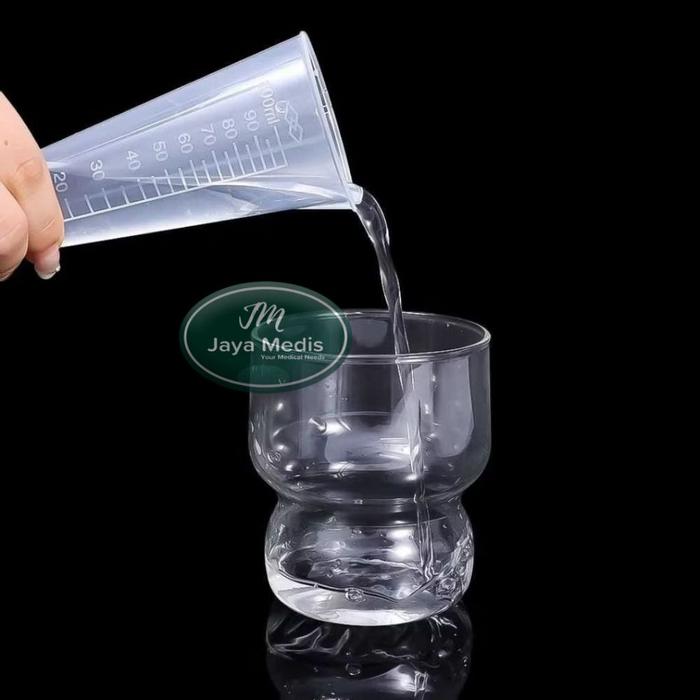 Gelas Ukur Plastik Kerucut 100ml