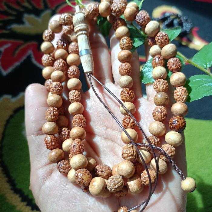 Tasbih Bidara Mix Kayu dan Benih Media Ruqyah Muslim