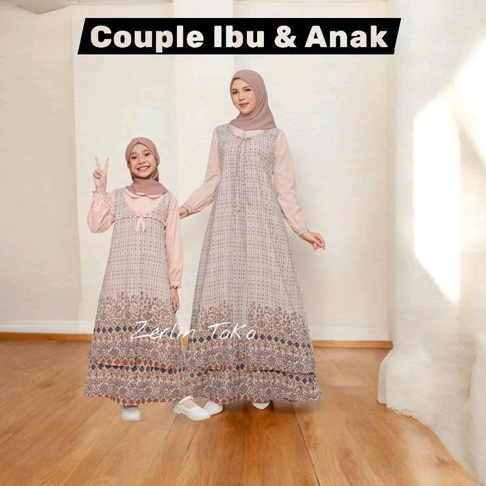 GAMIS COUPLE SEKELUARGA IBU DAN ANAK Family Set FAMSET Sarimbit Keluarga 2026 Seply Tenara Living Co