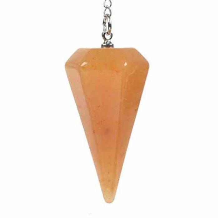 Crystal Pendulum Pendant For Divination Dowsing Natural Healing Crystal Quartz Hexagon 7 Chakra Reik