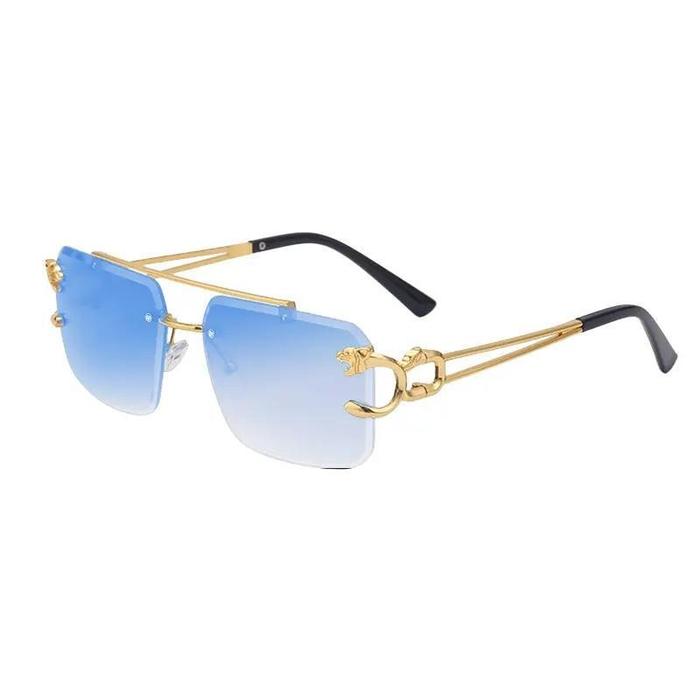 Kacamata Retro Rimless Lebar Frame 13 cm Bagian Penyangga Hidung: Silikon Lensa: PC Frame: Metal