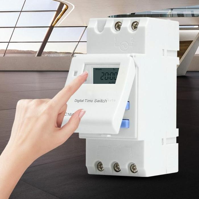 THC15A Digital LCD Power Programmable Timer Switch Relay Din Rail