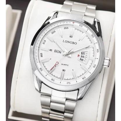 LONGBO MEN’S WATCH LB83089 WATERPROOF WITH DATE AND DAY+FREE WATCH BOX