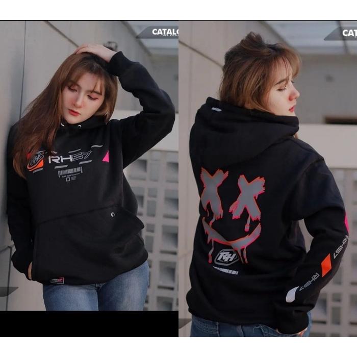 Jaket hoodie racing hell 57 smile / hoodie unisex full katun / jaket balap drag / hoodie drag race 2
