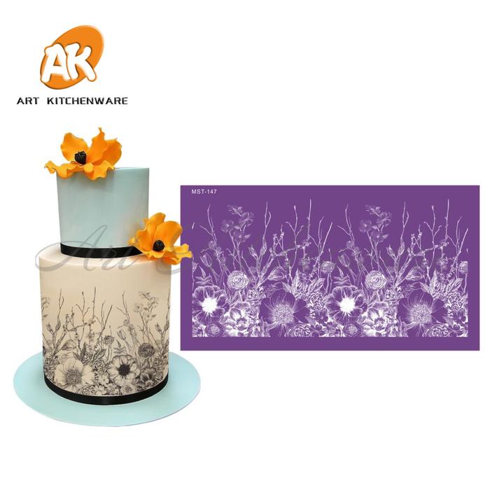 Flowers Mesh Stencil Cake Stencil Wedding Decoration Cake wedding