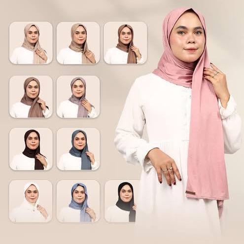 Pashmina kaos widya hijab