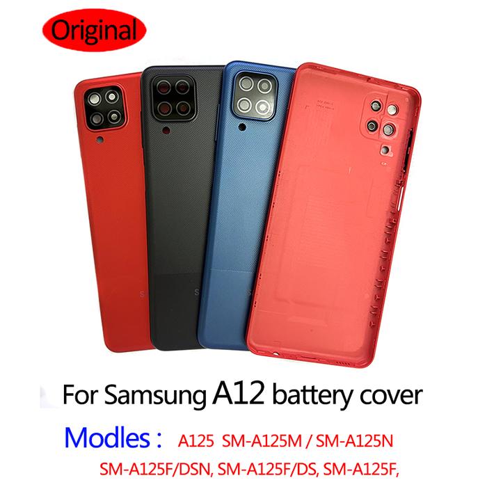 Original A12 Shell Battery Case Cover Rear Door Samsung Galaxy A12