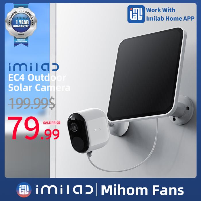 IMILAB EC4 Solar Camera Outdoor Spotlight Battery Video Surveillance