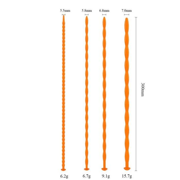 BEST SELLER URETHRA ORANGE Silicone Beads Plu9 Dilator Men tali untuk pria PRIVASI AMAN