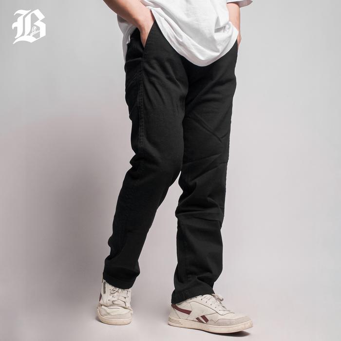 Blessed Studious Celana Panjang Chino Slim Fit Stretch Black