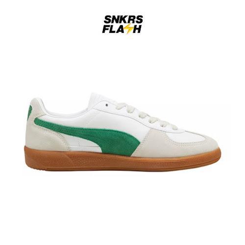 sale Sepatu Sneakers Pria PUMA PALERMO WHITE ARCHIVE GREEN - 39646407