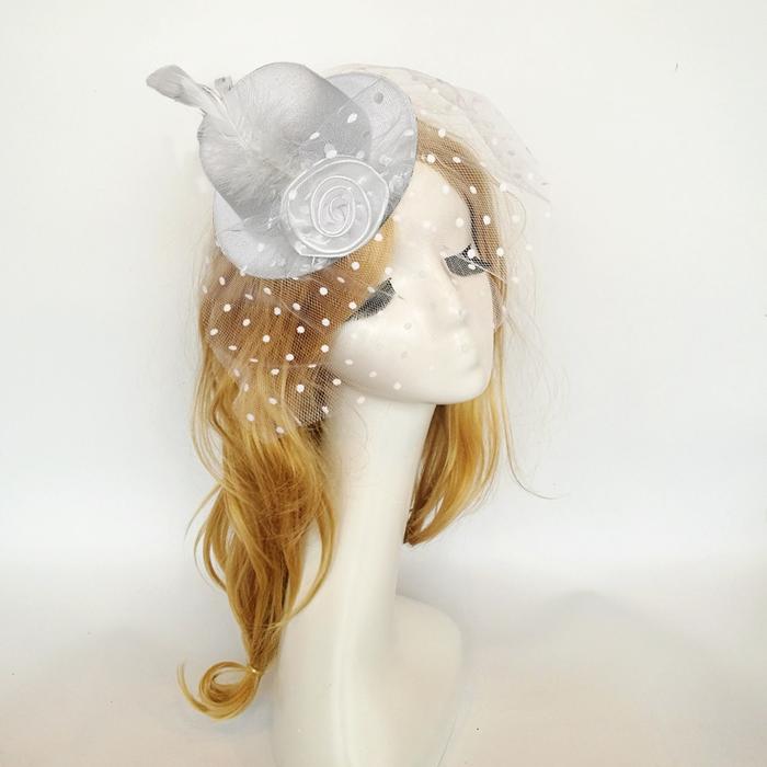 Jepit Topi Hiasan Rambut Jaring Topi Fascinator Fascinator Hat Wedding  Topi Kecil Hiasan Kepala Jep